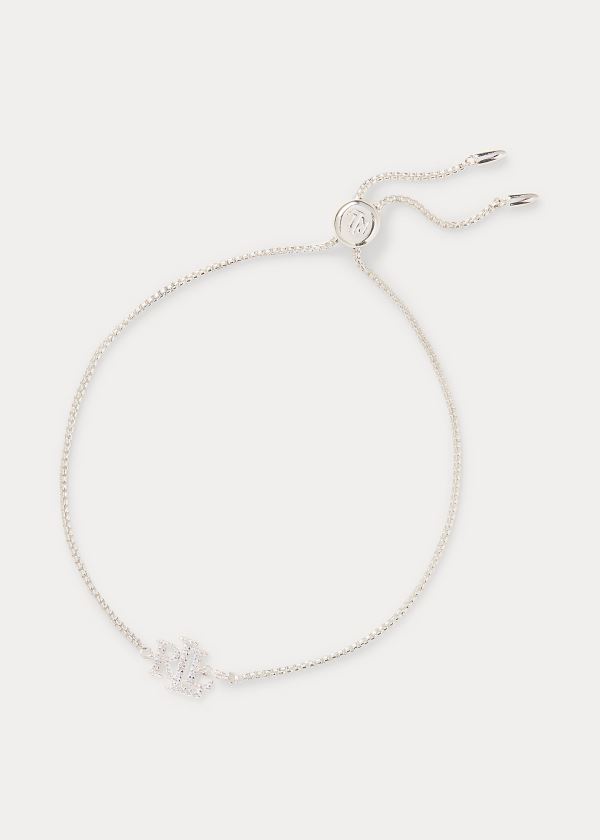 Ralph Lauren Sterling Silver Logo Bracelet Stříbrné | 5YuouZzM