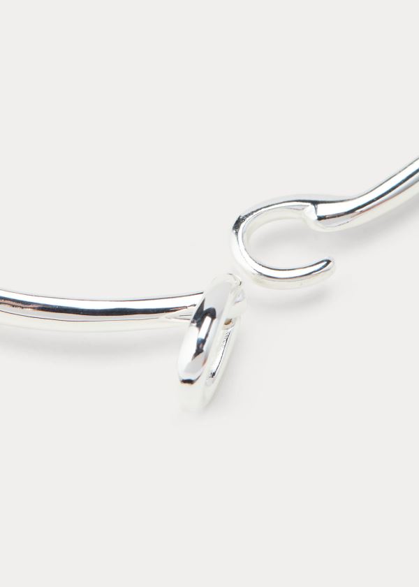 Ralph Lauren Sterling Silver Tension Bangle Stříbrné | yNHtzMe7