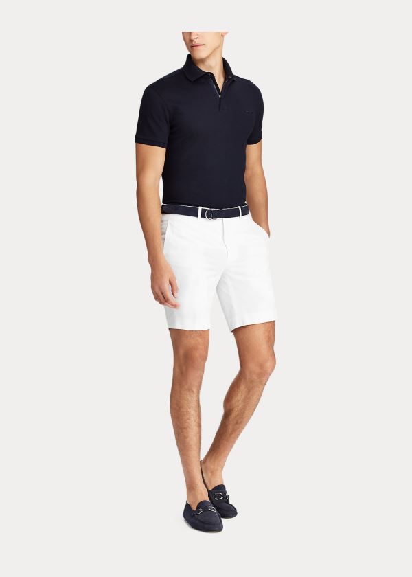 Ralph Lauren Straight Fit Chino Krátké Bílé | s5FtgLJp