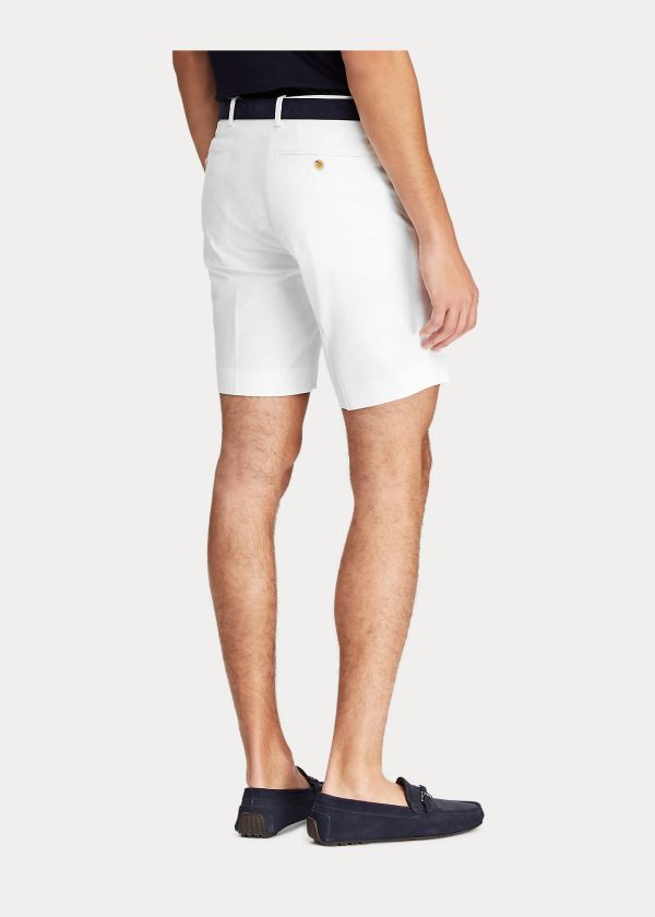 Ralph Lauren Straight Fit Chino Krátké Bílé | s5FtgLJp