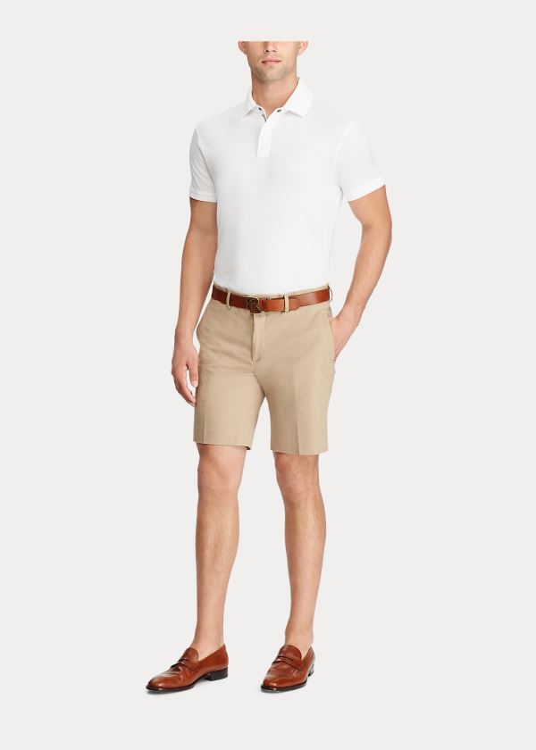 Ralph Lauren Straight Fit Chino Krátké Hnědožlutý | jXZXAni1