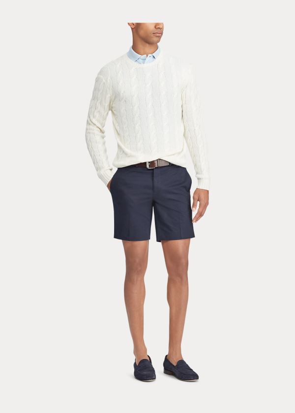 Ralph Lauren Straight Fit Chino Krátké Tmavě Blankyt | olGpXGV2