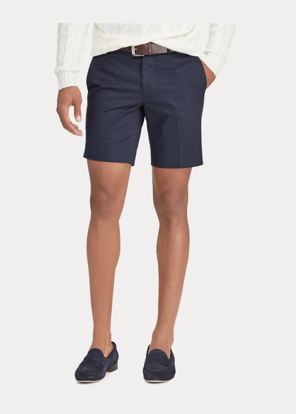 Ralph Lauren Straight Fit Chino Krátké Tmavě Blankyt | olGpXGV2