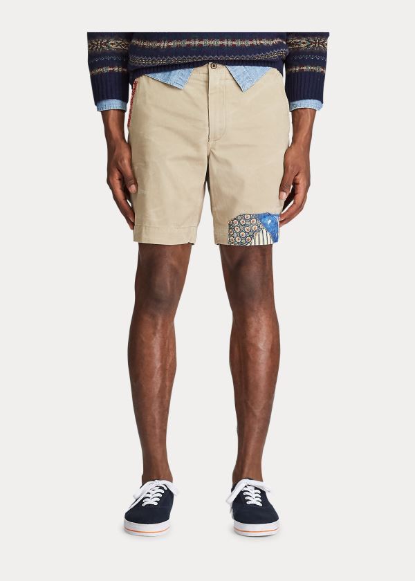 Ralph Lauren Straight Fit Distressed Krátké Hnědožlutý | cHhJSoD2