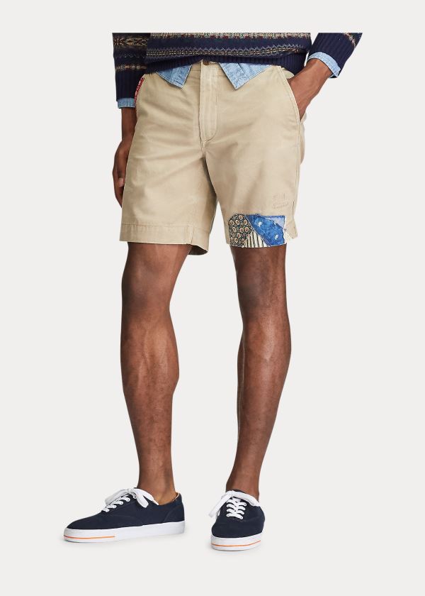 Ralph Lauren Straight Fit Distressed Krátké Hnědožlutý | cHhJSoD2