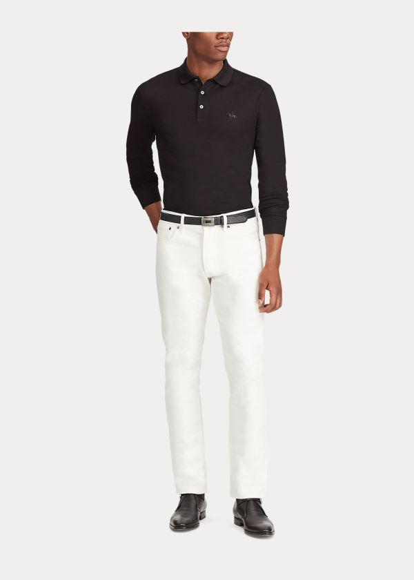 Ralph Lauren Straight Fit Jean Bílé | Y3ecuubC