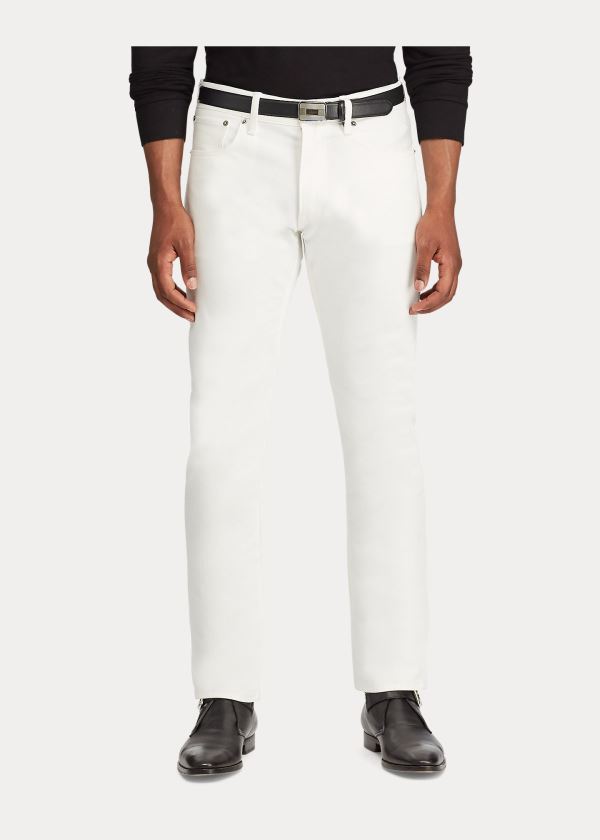 Ralph Lauren Straight Fit Jean Bílé | Y3ecuubC
