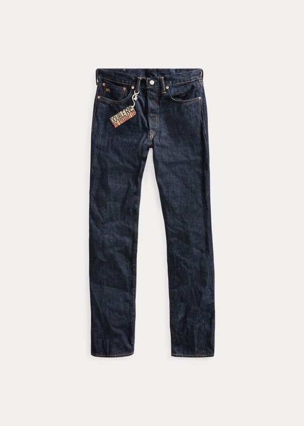Ralph Lauren Straight-Fit Once-Washed Denim Blankyt Blankyt Světle Modré | IKmOkrDo