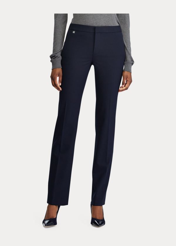 Ralph Lauren Straight-Leg Pant Tmavě Blankyt | vfcYWCe2