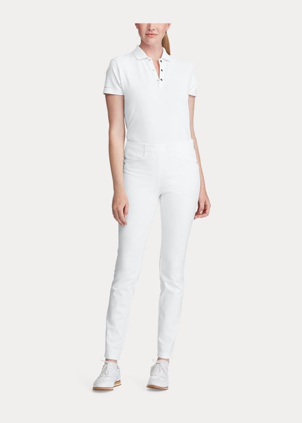 Ralph Lauren Stretch Atletické Golfové Pant Bílé | TvROduX7