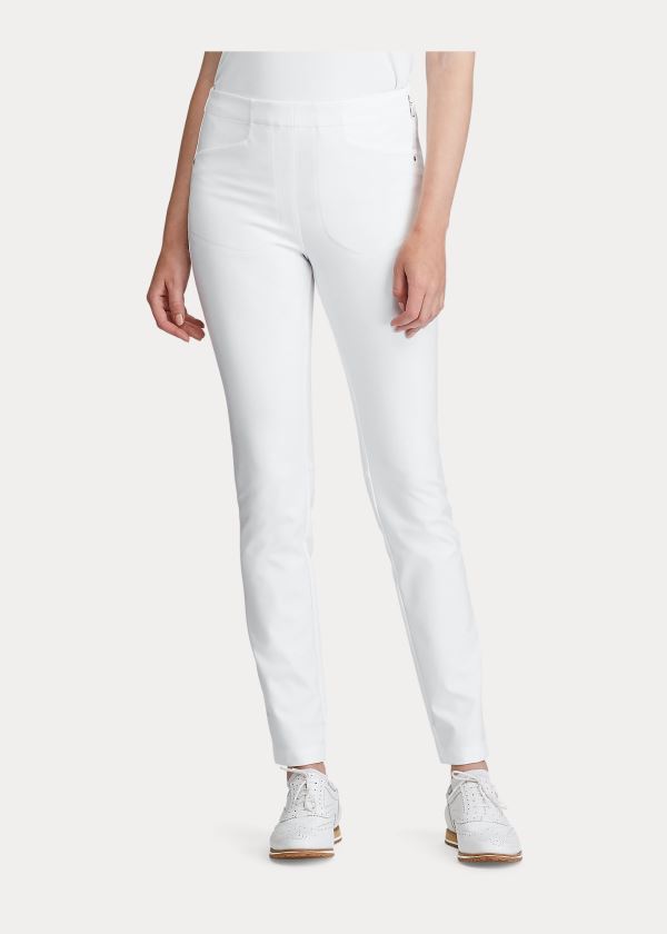 Ralph Lauren Stretch Atletické Golfové Pant Bílé | TvROduX7