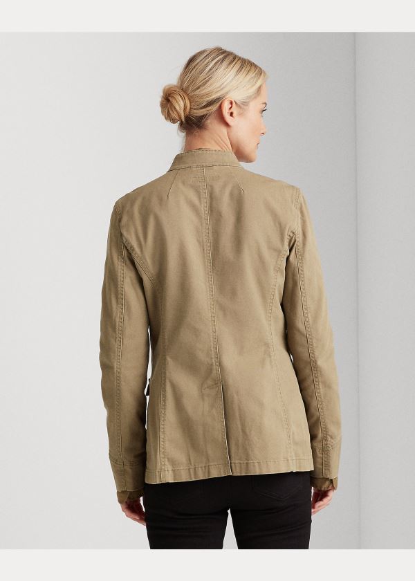 Ralph Lauren Stretch-Bavlněné Platene Jacket Olivy Zelené | 1Qgsr2Ai