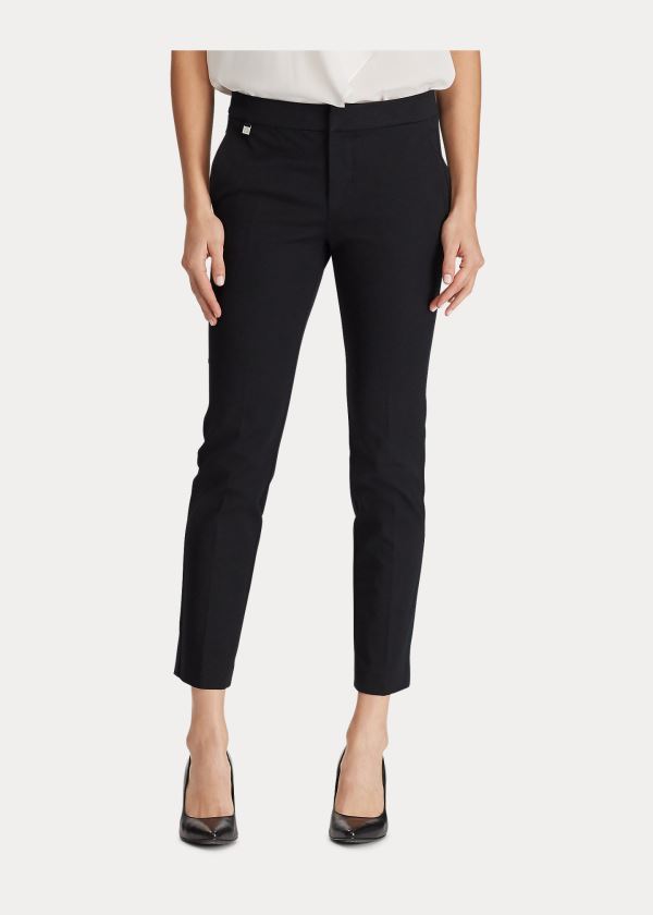 Ralph Lauren Stretch Bavlněné Skinny Pant Černé | UeQh6rft