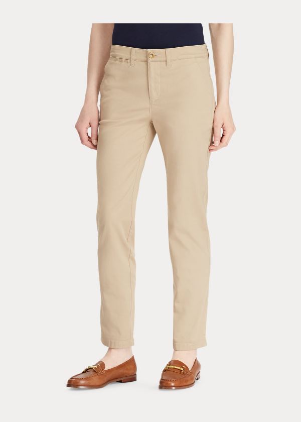 Ralph Lauren Stretch Bavlněné Skinny Pant Hnědé | ll7IoPa7
