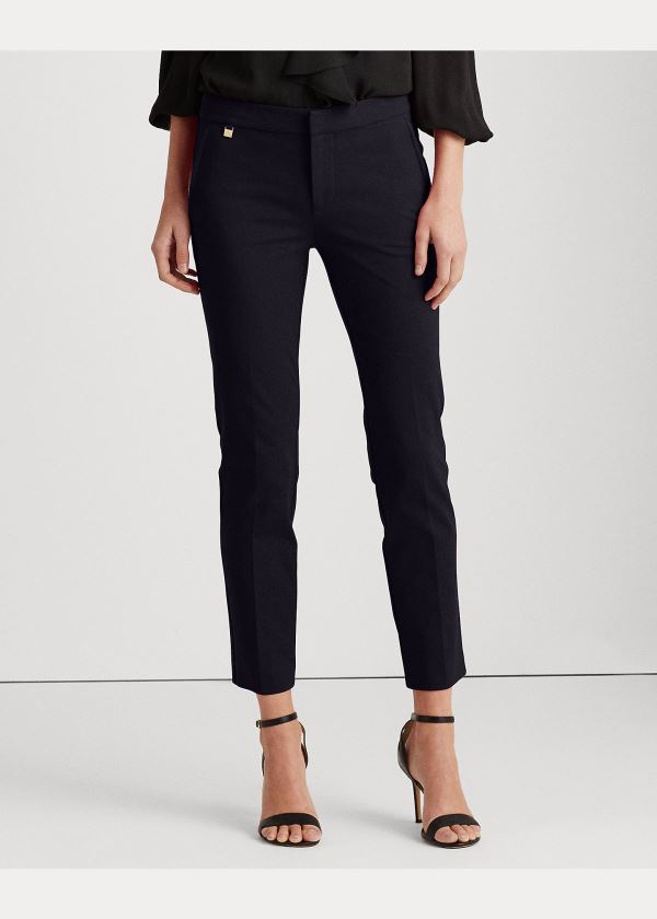 Ralph Lauren Stretch Bavlněné Skinny Pant Tmavě Blankyt | olzW5Rj8