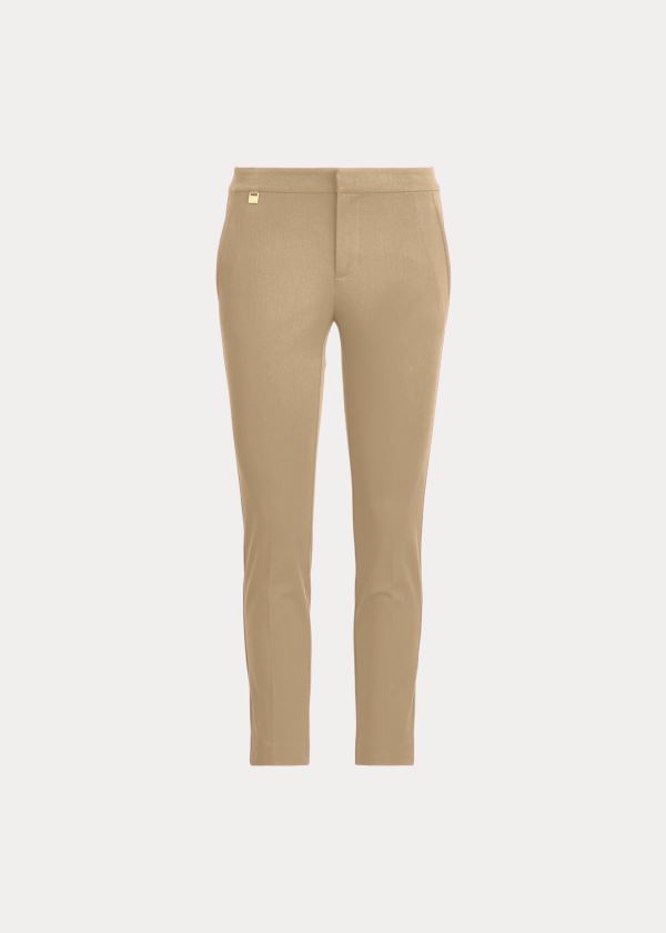 Ralph Lauren Stretch Bavlněné Skinny Pant Hnědé | zsm6w52h