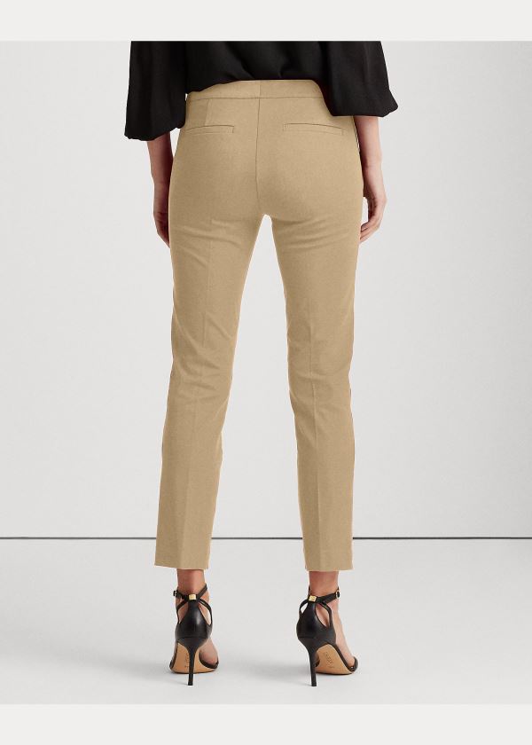 Ralph Lauren Stretch Bavlněné Skinny Pant Hnědé | zsm6w52h