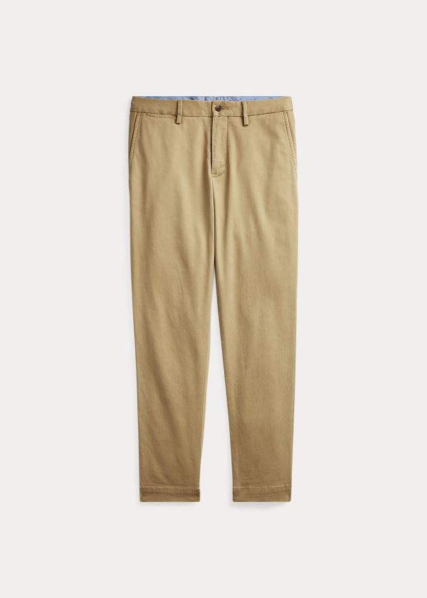 Ralph Lauren Stretch Bavlněné Straight Pant Hnědé | oEIJjSpF