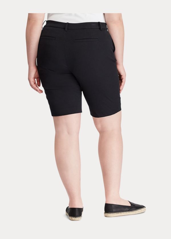 Ralph Lauren Stretch Bavlněné Twill Krátké Černé | LiTFiI6b
