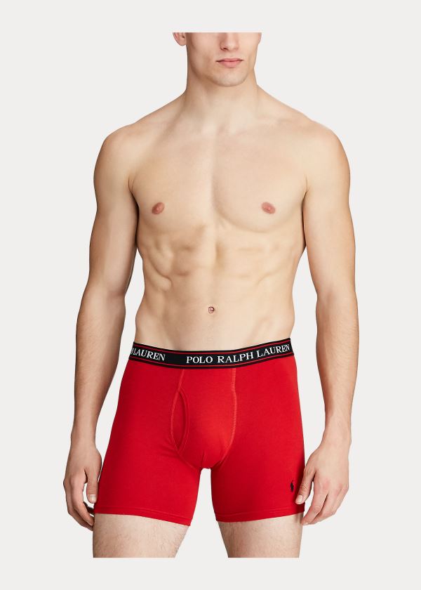Ralph Lauren Stretch Boxerské Brief 3-Pack Tmavě Šedé | 2XZ72Nf4
