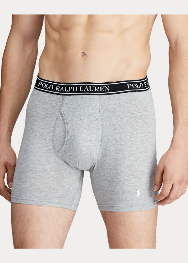 Ralph Lauren Stretch Boxerské Brief 3-Pack Černé | TKJpXlLR