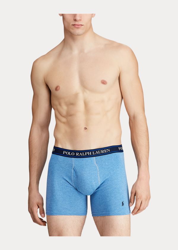 Ralph Lauren Stretch Boxerské Brief 3-Pack Královská Modrá Blankyt | bjShgCbI
