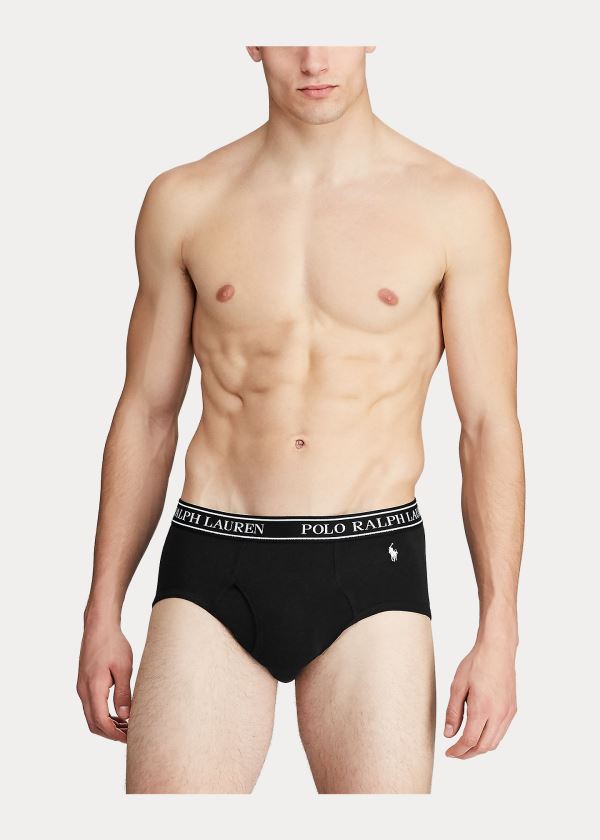 Ralph Lauren Stretch Brief 4-Pack Černé | mYkVnwWh