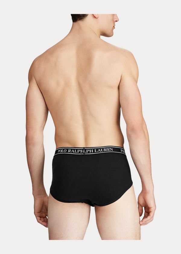 Ralph Lauren Stretch Brief 4-Pack Černé | mYkVnwWh