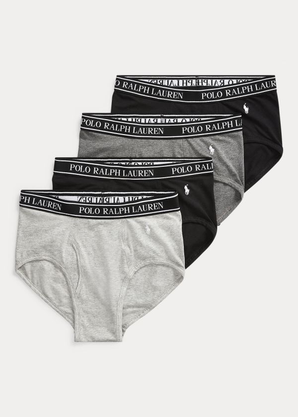 Ralph Lauren Stretch Brief 4-Pack Černé | mYkVnwWh