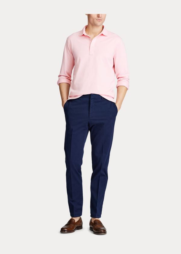 Ralph Lauren Stretch Chino Suit Trouser Světle Tmavě Blankyt | LLBpzBha