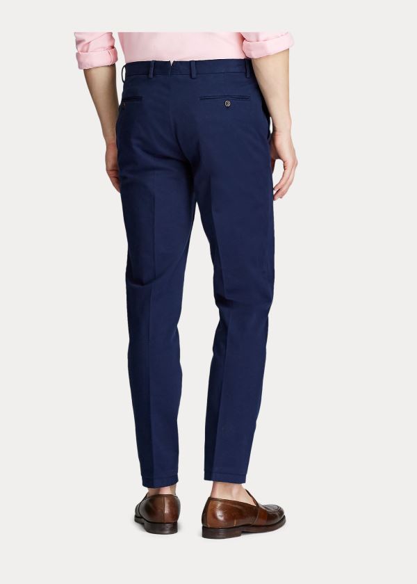 Ralph Lauren Stretch Chino Suit Trouser Světle Tmavě Blankyt | LLBpzBha