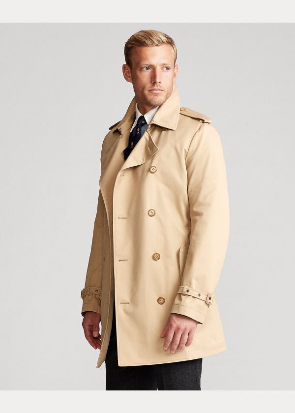 Ralph Lauren Stretch Chino Trench Coat Hnědé | 4p6FDcfJ
