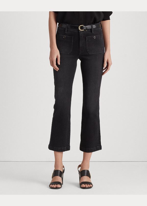 Ralph Lauren Stretch Classic Ankle Jean Černé Blankyt Světle Modré | 6qVzuXKZ