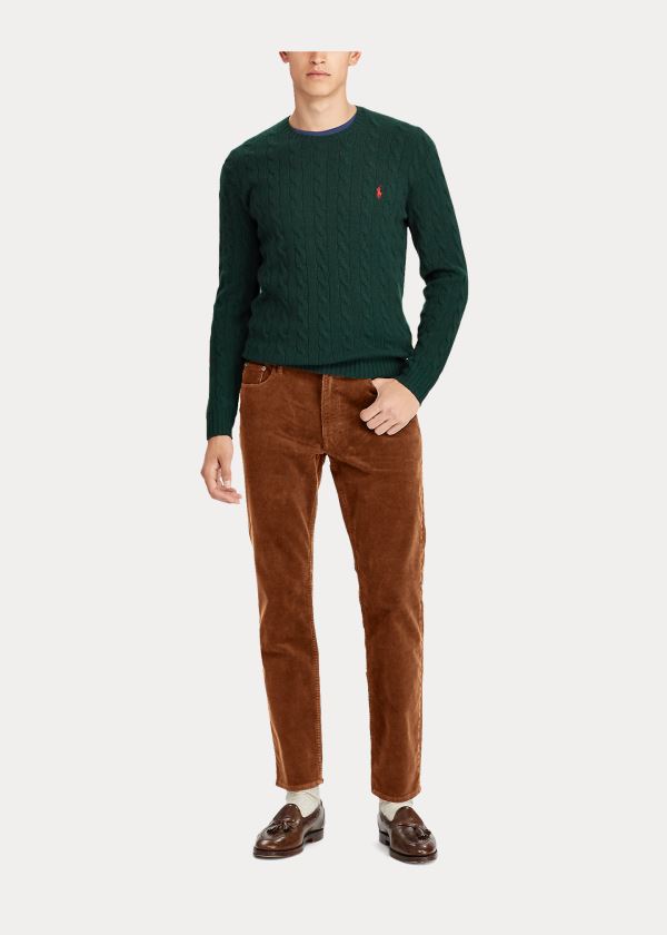 Ralph Lauren Stretch Classic Corduroy Pant Hnědé | 3asH3O7D