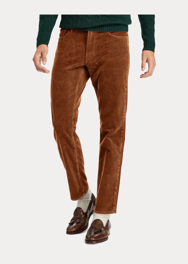 Ralph Lauren Stretch Classic Corduroy Pant Hnědé | 3asH3O7D