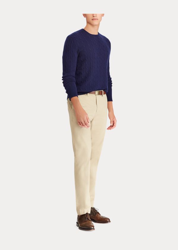 Ralph Lauren Stretch Classic Fit Chino Hnědožlutý | HWYYeQey