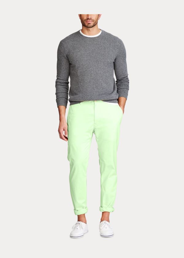 Ralph Lauren Stretch Classic Fit Chino Pant Zelene | 4z0imRdH