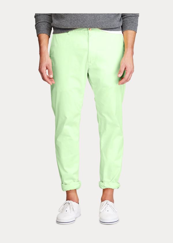 Ralph Lauren Stretch Classic Fit Chino Pant Zelene | 4z0imRdH