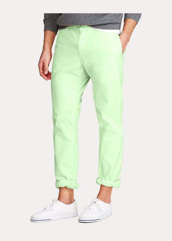 Ralph Lauren Stretch Classic Fit Chino Pant Zelene | 4z0imRdH
