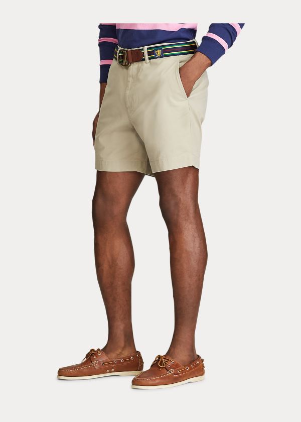Ralph Lauren Stretch Classic Fit Krátké Hnědožlutý | 33s7JmW3