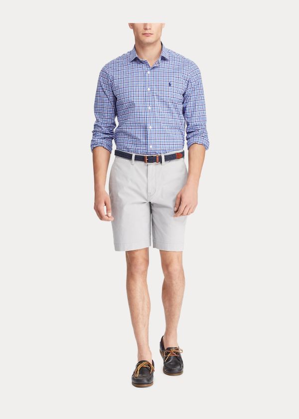 Ralph Lauren Stretch Classic Fit Krátké Šedé | B5YOOsVK