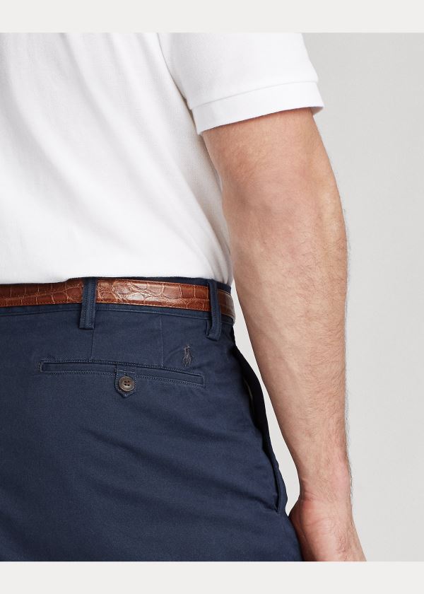 Ralph Lauren Stretch Classic Fit Krátké Tmavě Blankyt | EqtPJybk