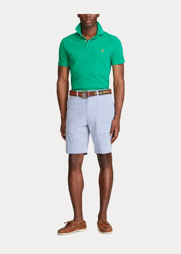 Ralph Lauren Stretch Classic Fit Krátké Blankyt Bílé | GOqayfyO