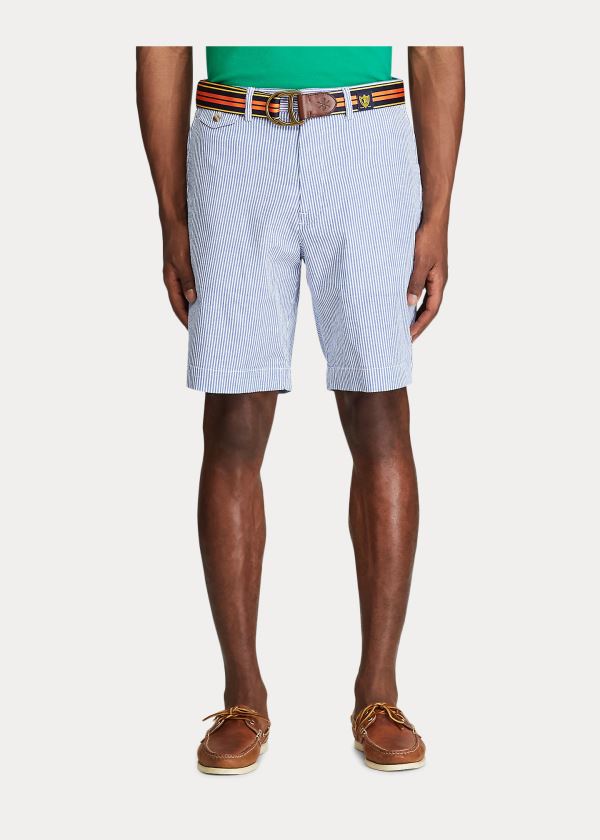 Ralph Lauren Stretch Classic Fit Krátké Blankyt Bílé | GOqayfyO