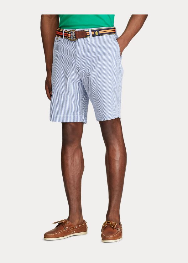Ralph Lauren Stretch Classic Fit Krátké Blankyt Bílé | GOqayfyO