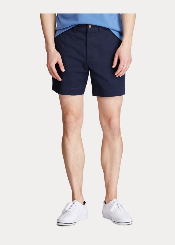 Ralph Lauren Stretch Classic Fit Krátké Tmavě Blankyt | HMU6w8y6