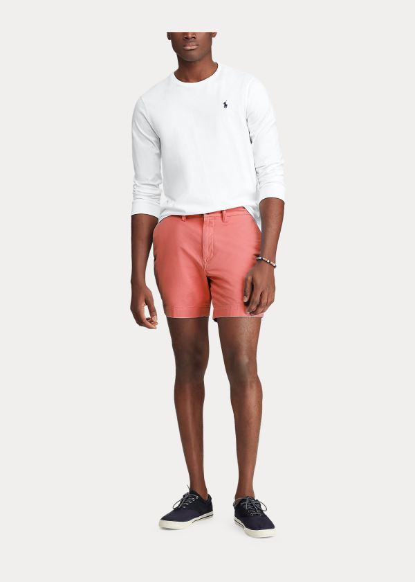 Ralph Lauren Stretch Classic Fit Krátké Červené | NCAtdm34