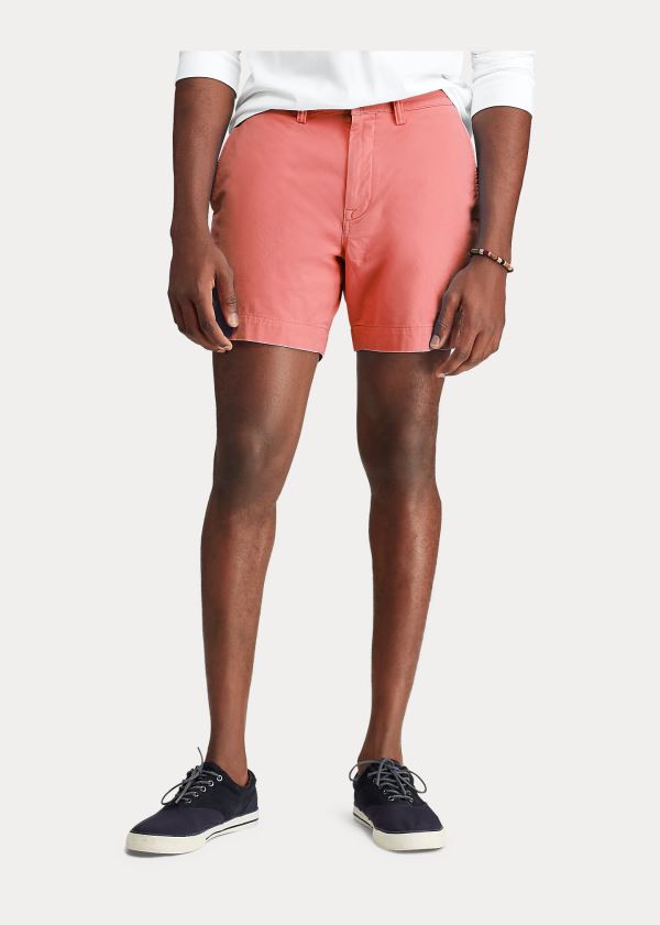 Ralph Lauren Stretch Classic Fit Krátké Červené | NCAtdm34