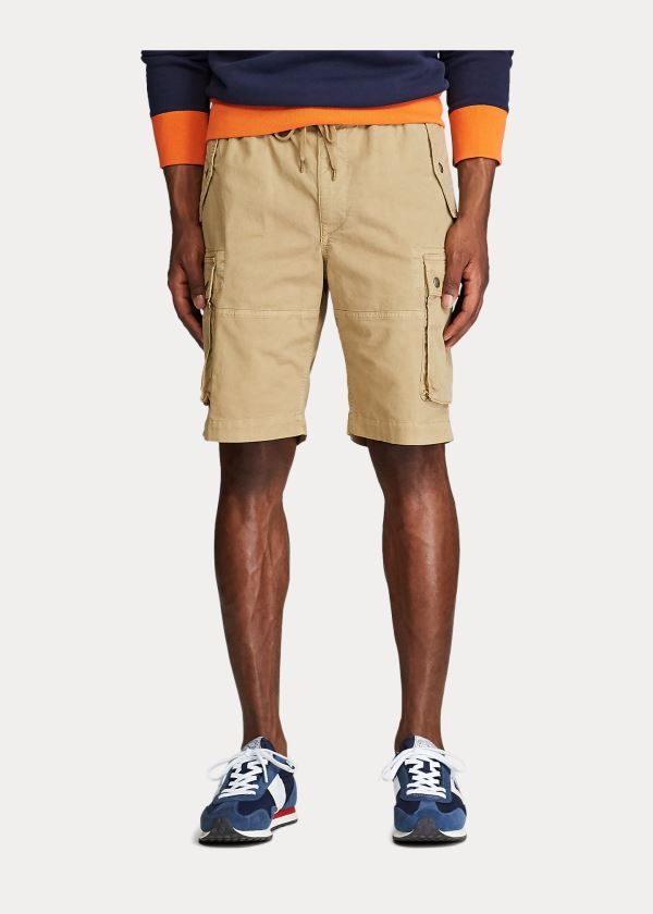 Ralph Lauren Stretch Classic Fit Krátké Hnědožlutý | nuZpygPC