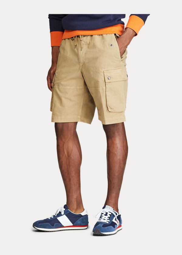Ralph Lauren Stretch Classic Fit Krátké Hnědožlutý | nuZpygPC